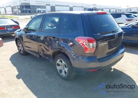 2016 Subaru Forester 2.5I z USA, uszkodzony, nr VIN JF2SJAAC7GH561412